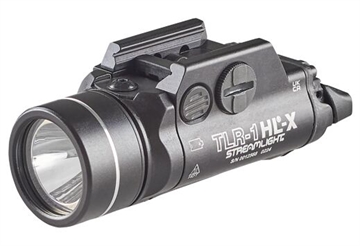 Picture of Streamlight TLR-1 HL-X, Pistol Light, 1,000 Lumens with CR123A Batteries, 1.5 Hour Run Time, Matte Finish, Black 69500