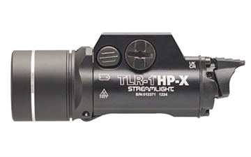 Picture of Streamlight TLR-1 HP-X, Long Range Rail Mounted Light, 1,000 Lumens, Matte Finish, Black, (2) CR123A Batteries 69167