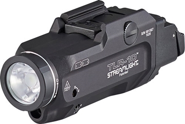 Picture of Streamlight TLR-10 Gun Light with Red Laser Black Anodized 1,000 Lumens White LED 69470