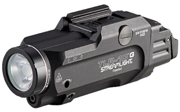 Picture of Streamlight Streamlight TLR-10 G Flex, Weaponlight, White LED with Green Laser, 1000 Lumens, Anodized Finish, Black, Includes HiLoSwitch and 2X CR123A Batteries 69473