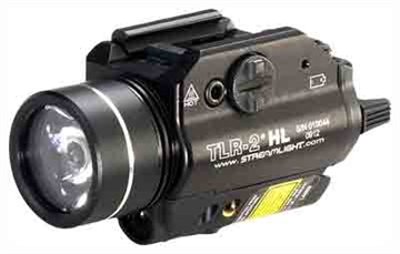 Picture of Streamlight TLR-2 HL, Tac Light, With Laser, C4 LED, 1000 Lumens, Strobe, Red Laser, Laser Sight, Black 69261