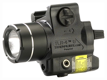 Picture of Streamlight TLR-4 Tactical Light with Laser, 160 Lumens, Fits Picatinny, Black with Green Laser 69245