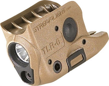 Picture of Streamlight TLR-6 Gun Light Flat Dark Earth 100 Lumens White LED/Red Laser Glock 42/43/43X/48 69278