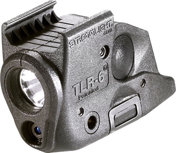 Picture of Streamlight TLR-6, Tac Light w/laser, Springfield XD With Rail, White LED and Red Laser, 100 Lumens, Includes 2 CR 1/3N Lithium Batteries, Black 69291