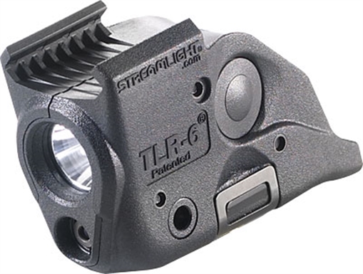 Picture of Streamlight TLR-6, Tac Light w/laser, S&W M&P With Rail, White LED and Red Laser, 100 Lumens, Includes 2 CR 1/3N Lithium Batteries, Black 69293