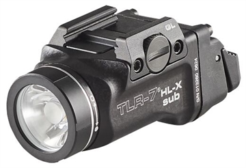 Picture of Streamlight TLR-7 HL-X sub USB (GLOCK 43X/48 MOS 43X/48 Rail) - Includes mounting kit with key, multi-tool, (1) SL-B9 Li-Ion rechargeable battery pack, and USB-C cord - Black 69503