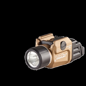 Picture of Streamlight TLR-7 HL-X USB, 1000 Lumens, 1 Hour Runtime, Multi-Fuel, Anodized Finish, Flat Dark Earth, Includes High and Low Switch, (1) SL-B9 Rechargeable Battery, USB Charging Cable, Multitool and Key Kit 69459