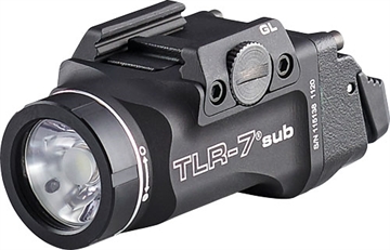Picture of Streamlight TLR-7 X Sub Black Anodized 500 Lumens White LED Glock 43X MOS/48 MOS/43X/48 69400