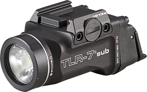 Picture of Streamlight TLR-7 X Sub USB Black Anodized 500 Lumens White LED S&W M&P M2.0 Subcompact/Beretta Px4 Storm 69407