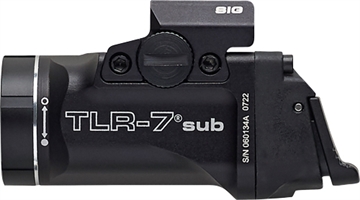 Picture of Streamlight TLR-7 X Sub USB Black Anodized 500 Lumens White LED Sig Sauer P365/P365 XL 69406