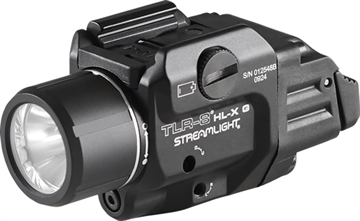 Picture of Streamlight TLR-8 HL-X, Weaponlight with Green Laser, 1,000 Lumens, Black, Includes High/Low Paddle Switches, Key Kit, Multi-Tool, (1) SL-B9 Rechargeable Battery Pack, and USB-C Cord 69475