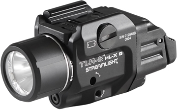 Picture of Streamlight TLR-8 HL-X, Weaponlight with Red Laser, 1,000 Lumens, Black, Includes High/Low Paddle Switches, Key Kit, Multi-Tool, (1) SL-B9 Rechargeable Battery Pack, and USB-C Cord 69465