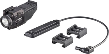Picture of Streamlight TLR RM 1 Laser, Tac Light w/laser, 500 Lumens, Black, Includes Tail Cap Switch, Remote Pressure Switch, Mounting Clips, Key Kit 69445