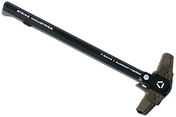 Picture of Strike Industries AR-TBCH-223-BK-OD T-Bone Charging Handle .223/5.56x45mm Nato OD Green Polymer Handles Aluminum Shaft for AR-15 ARTBCH223BKOD