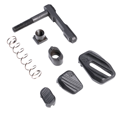 Picture of Strike Industries Modular Magazine Release made of Steel with Polymer Button & Black Finish for AR-Platform ARMMR