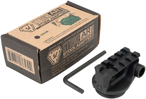 Picture of Strike Industries Picatinny Stock Adapter Black Anodized for AR-Platform ARPSABK