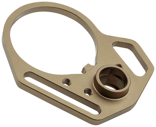 Picture of Strike Industries QD End Plate QD End Plate with Hook Attachments & Anti-Rotation Castle Nut, Flat Dark Earth Finish ARULMFEP&ACNFDE