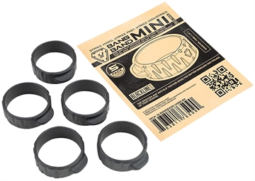 Picture of Strike Industries Bang Band Mini 34mm Made of Black Rubber 5 Pack BANGBAND34MMBK