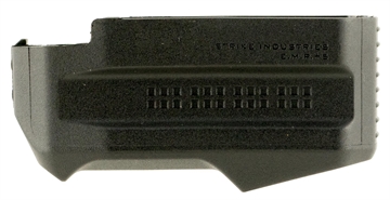 Picture of Strike Industries Enhanced Magazine Plate made of Polymer with Black Finish for Magpul PMAG Gen M3 (Adds 5rds) EMP5BK