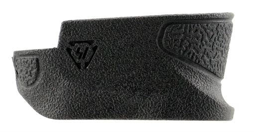 Picture of Strike Industries Enhanced Magazine Plate made of Polymer with Black Finish & Extra Gripping Surface for S&W M&P Shield Magazines (Adds 2rds 9mm Luger, 1rd 40 S&W) EMPMPS