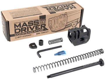 Picture of Strike Industries Mass Driver Comp, 9MM, Fits Glock 19 Gen 5, Includes Recoil Spring/Guide Rod/Guide Rod Fitment Washer/Guide Rode Head, Black SI-G5-MDCOMP-C G5MDCOMPC