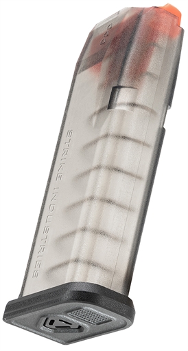 Picture of Strike Industries 15rd Compatible w/ Glock 19/26 Gen3-5 Translucent Smoke GMAG19