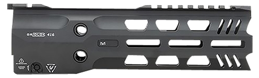 Picture of Strike Industries GRIDLOK-416-FD-9 GridLok Full Duty With Quick Detach System 9"L 1.57"D M-LOK Black Aluminum for HK 416, HK MR556, M27 IAR GRIDLOK416FD9