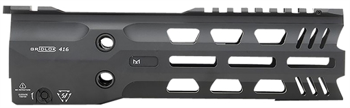 Picture of Strike Industries GridLok Lightspeed With Quick Detach System 9"L 1.57"D M-LOK Black Aluminum for HK 416, HK MR556, M27 IAR GRIDLOK416L9