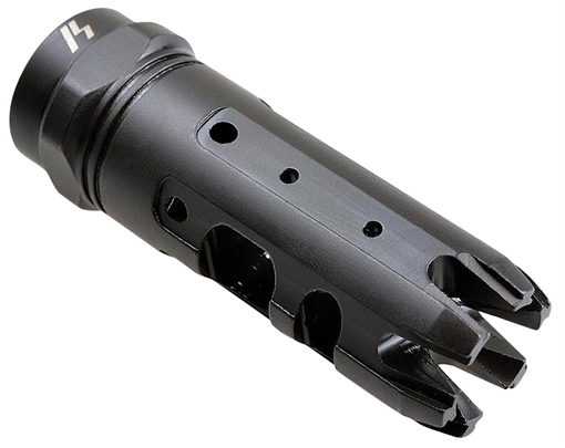 Picture of Strike Industries King Comp Black Steel with 1/2"-28 tpi Threads, 2.62" OAL & 0.87" Diameter for 223 Rem, 5.56x45mm NATO AR-Platform KINGCOMP22