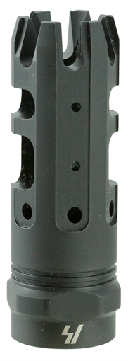Picture of Strike Industries King Comp Black Steel with 5/8"-24 tpi Threads, 2.62" OAL & 0.87" Diameter for 308 Win, 7.62x51mm NATO AR-Platform KINGCOMP30