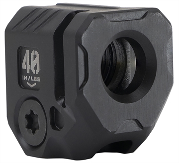 Picture of Strike Industries Micro Threaded Compensator Black Steel 0.89" OAL Compatible w/ 9mm/357 SIG MCQUAD