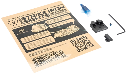 Picture of Strike Industries Strike Iron Sights Black/Blank Front Sight Black/Blank Rear Sight Smith & Wesson M&P Standard Height MP9SIGHTSSTN