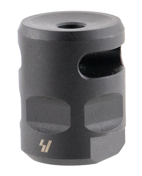 Picture of Strike Industries WarHog Comp Black Steel with 1/2"-28 tpi Threads, 1.27" OAL & 0.26" Diameter for 223 Rem, 5.56x45mm NATO AR-Platform WHCOMP556