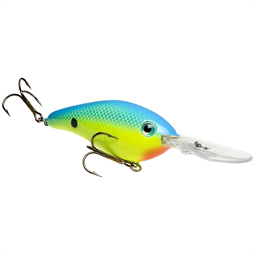 Picture of STRIKE KING LURES 6XD HARD KNOCK - CHARTREUSE/POWDER WITH BLUE BACK HC6XDHK-561