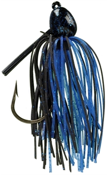 Picture of STRIKE KING LURES BITSY BUG MINI JIG 1/8 BLK/BLU BBJ18-2