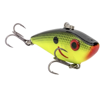 Picture of STRIKE KING LURES BITSY SHAD BLACK BACK CHARTREUSE REYESDB-535