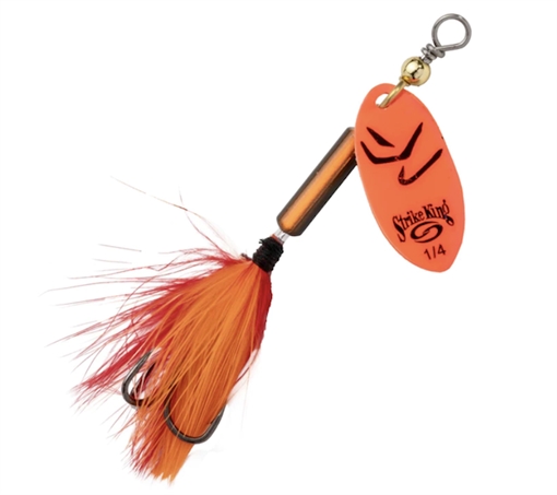 Picture of STRIKE KING LURES BITSY SPINNER 1/16 OZ FIRE CRAW BSPN116-900