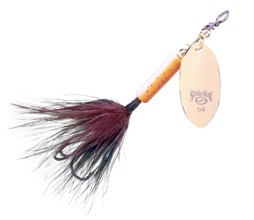 Picture of STRIKE KING LURES BITSY SPINNER 1/16 OZ ROOTBEER BSPN116-563