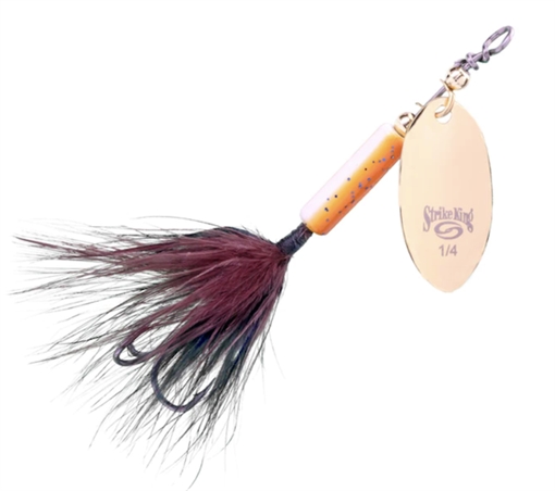 Picture of STRIKE KING LURES BITSY SPINNER 1/8 OZ ROOTBEER BSPN18-563