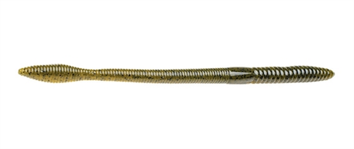 Picture of STRIKE KING LURES BULL WORM 10" GREEN PUMPKIN BW10-46