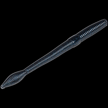 Picture of STRIKE KING LURES BULL WORM 8" BLACK BLUE FLAKE BW8-2