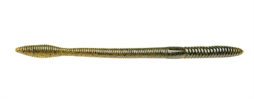 Picture of STRIKE KING LURES BULL WORM 8" GREEN PUMPKIN BW8-46