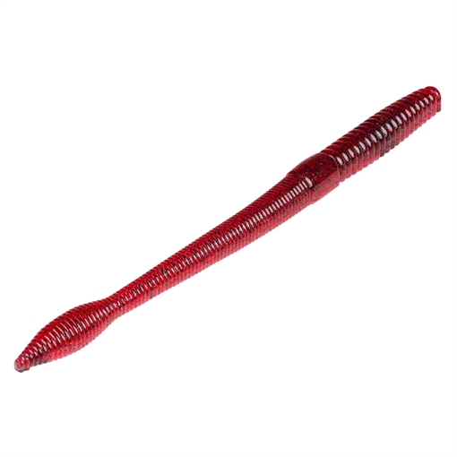 Picture of STRIKE KING LURES BULL WORM 8" RED BUG 5PK BW8-85