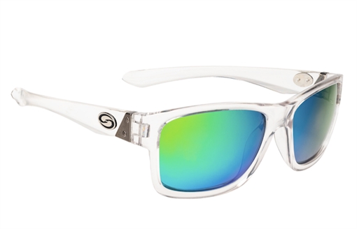 Picture of STRIKE KING LURES PLUS PLATTE SHINY CRYSTAL CLEAR FRAME GRN MIRROR LENS SG-SKP461