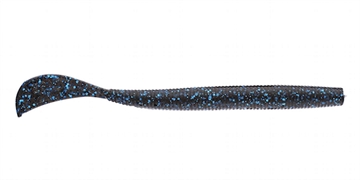 Picture of STRIKE KING LURES RAGE CUT-R-WORM 7" BLK BLUE MF 6PK RGCUT7-2