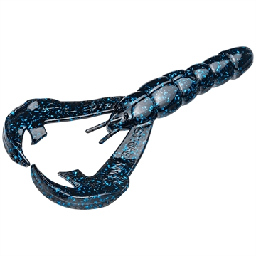 Picture of STRIKE KING LURES RATTLIN' RAGE CRAW 4" BLACK / BLUE RGCRWR4-2
