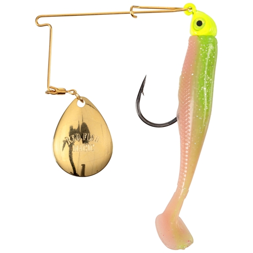 Picture of STRIKE KING LURES REDFISH MAGIC SALTWATER SB ELECTRIC CHKN/CHT HEAD RMG14-860