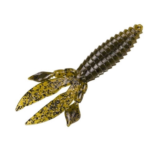 Picture of STRIKE KING LURES RODENT 4" GREEN PUMPKIN 6PK RO4-46