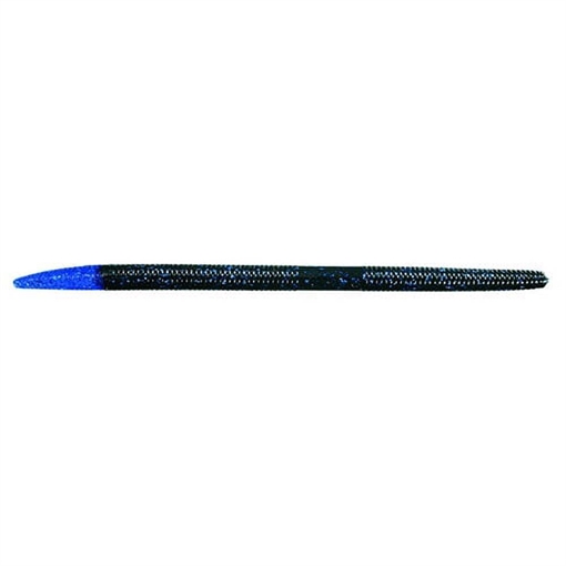 Picture of STRIKE KING LURES SHIM-E-STICK BLACK BLUE W/BLUE TIP 8PK SES5-64
