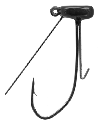 Picture of STRIKE KING LURES TOUR GRADE NED RIG HEAD W/WEEDGRD 1/16OZ BLACK TGNHW116-1